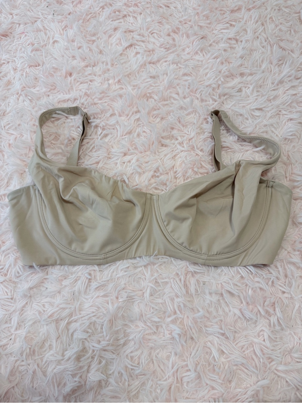 Smooth Nude Underwire Bralette with Supportive Cups